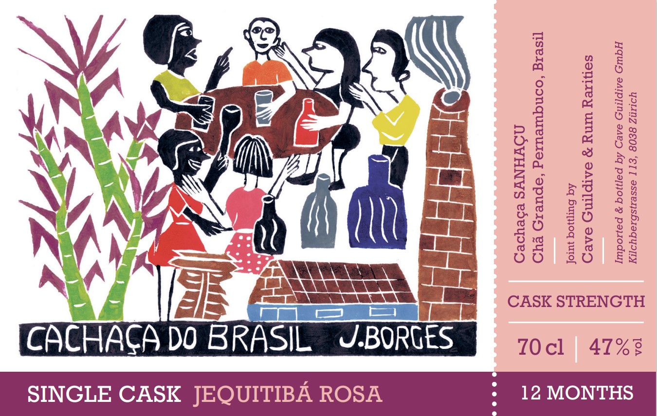Cachaca Jequitiba Rosa Label
